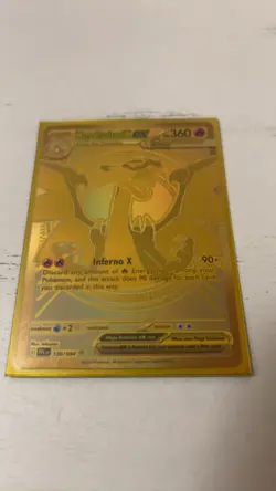 Pokemon Mega Charizard X EX Gold Foil Full Art 360 HP Card 130/094 PFL EN - Image 4