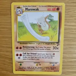 MAROWAK 52/130 POKEMON CARD (BASE SET 2) - Image 1