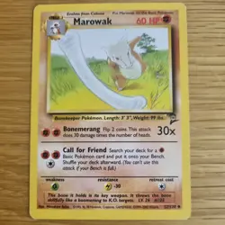 MAROWAK 52/130 POKEMON CARD (BASE SET 2) - Image 2