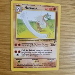 MAROWAK 52/130 POKEMON CARD (BASE SET 2) - Image 3