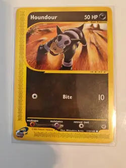 Rare Houndour 113/165 Expedition Pokemon E-reader Card NM/LP - Image 1