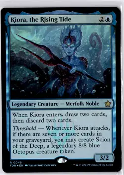 Kiora, the Rising Tide Foundations Foil NM R 0045 - Image 1