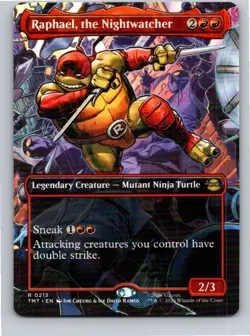 Magic the Gathering Borderless Raphael Nightwatcher Teenage Mutant Ninja Turtles - Image 1