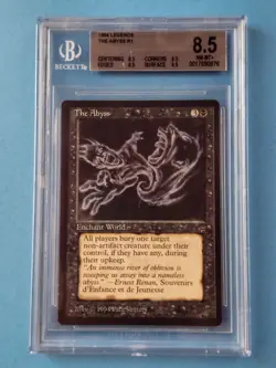 The Abyss Legends Vintage MTG Reserved List Graded BGS QUAD 8.5 NM - MT+ GEM... - Image 1