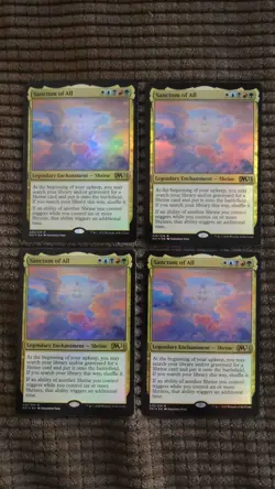 Magic: the Gathering / MtG Foil Sanctum of All x4 M21 - Image 1