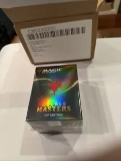 Magic the Gathering MtG DOUBLE MASTERS VIP EDITION Pack Box • FACTORY SEALED 630509972975 - Image 2