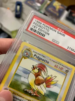 Pokemon Pidgeotto 1st Edition SHADOWLESS PSA 9 Base Set 1 BEAUTIFUL Close 10 - Image 2