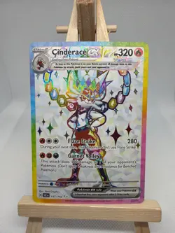 Cinderace EX 157/142 Ultra Rare Full Art Pokemon TCG S&V Stellar Crown NM - Image 1