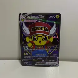 Carte Pokemon Pikachu Cosplay Arale Holo Prism + Sleeve Toploader - Image 2