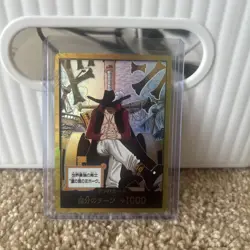 One Piece OP14 Dracule Mihawk Gold DON!! Holo Japanese - Image 1