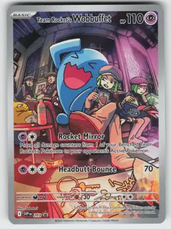 Team Rocket's Wobbuffet Promo SV: Scarlet & Violet Promo Cards 203 Pokemon - Image 1