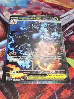 Mega Charizard X EX 125/094 SIR Phantasmal Flames Pokemon Card Holo NM - Image 1
