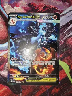 Mega Charizard X EX 125/094 SIR Phantasmal Flames Pokemon Card Holo NM - Image 2