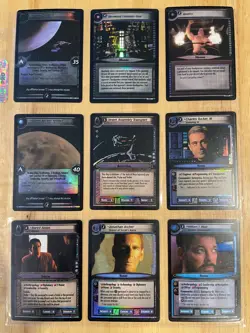 Star Trek CCG: Second Edition Dangerous Missions - Nine Card Foil Lot - Image 1