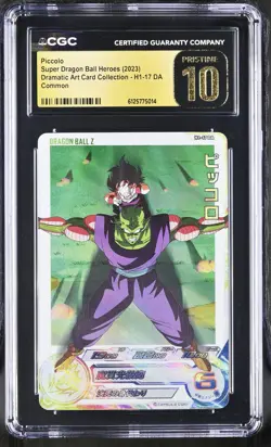 CGC 10 Piccolo H1-17 DA Super Dragon Ball Heroes Card TCG 014 - Image 1