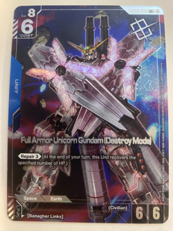 Full Armor Unicorn Destroy Mode Winner Foil- GD03-010 U+ - Gundam Card Game - Image 1