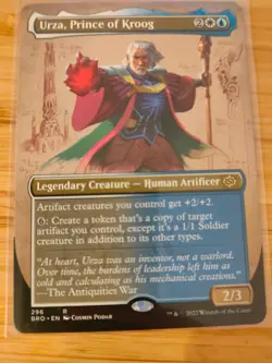 MTG Urza, Prince of Kroog (Borderless) 296 The Brothers; War M/NM Free UK P&P - Image 1