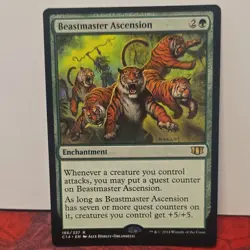 Magic: The Gathering Beastmaster Ascension Enchantment Rare Commander 2014 186/… - Image 1