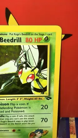 Pokemon 1st edition Koga's Beedrill Gym Challenge Holo Rare Near Mint - Image 3