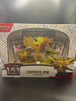 Pokemon TCG Scarlet & Violet 151 Zapdos EX Collection Box - FREE SHIPPING - Image 1