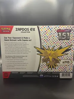 Pokemon TCG Scarlet & Violet 151 Zapdos EX Collection Box - FREE SHIPPING - Image 2