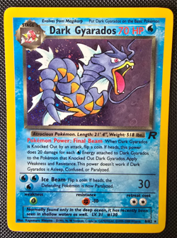 Pokemon WOTC Card - Dark Gyarados - Team Rocket Set - Holo Rare - 8/82 - LP - Image 1