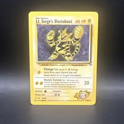 Pokemon Lt. Surge's Electabuzz Gym Heroes Rare Unlimited 27/132 TCG - Image 1