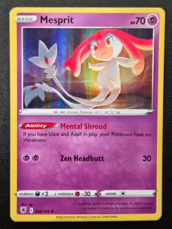 Pokemon TCG Mesprit Holo Rare SWSH10: Astral Radiance 066/189 NM - Image 1