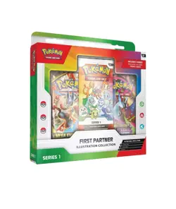 PRESALE 4x Pokemon First Partner Illustration Collection Series 1 - Image 1