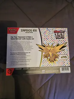 Pokemon Scarlet & Violet 151 Zapdos Ex Collection Box - New - Factory Sealed - Image 2
