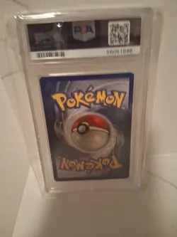 PSA 8 Hitmonchan 8/130 Pokemon Base Set Holo Rare TCG NM - Image 5