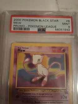 Mew #9 Promo Pokemon League VTG WOTC 2000 TCG PSA 9 Mint - Image 3