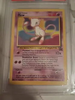 Mew #9 Promo Pokemon League VTG WOTC 2000 TCG PSA 9 Mint - Image 4