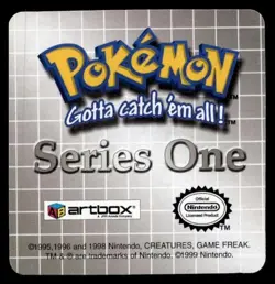 Pokemon Artbox Action Flipz 1999 Nintendo #59 #58 GROWLITHE #59 ARCANINE - Image 2