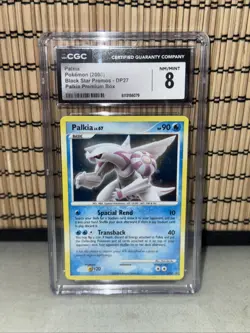 Pokemon Palkia LV. 67 DP27 Holo Black Star Promo CGC 8 Double Swirl - Image 1