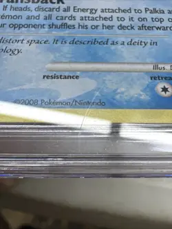 Pokemon Palkia LV. 67 DP27 Holo Black Star Promo CGC 8 Double Swirl - Image 5