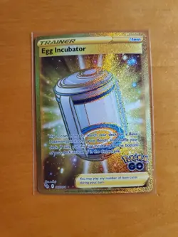 Pokemon Egg Incubator Pokemon GO Secret Rare Full Art Trainer-Item Holo 087/078 - Image 1