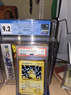 1998 POKEMON JPN GYM #125 LT. SURGE'S ELECTABUZZ-HOLO PSA 9 - Image 1