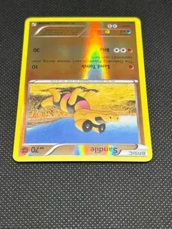 Pokemon Tcg Sandile 63/114 Black & White Reverse Holo - Image 3