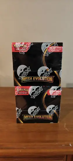 x2 Pokemon TCG: Mega Evolution Factory Sealed Enhanced Booster Box - Image 1