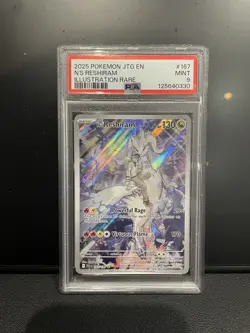 PSA 9 Mint Graded N’s Reshiram 167/159 - Journey Together - Pokemon TCG - Image 1