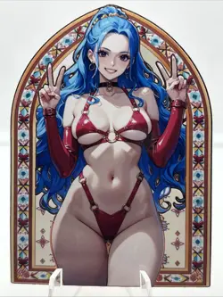 ❤ NEFERTARI VIVI Goddess Story Anime Waifu Gold METAL Card - Image 1