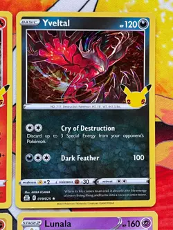 Pokemon Celebrations 4 Card Holo Lot - Reshiram / Groudon / Yveltal / Lunala - Image 3