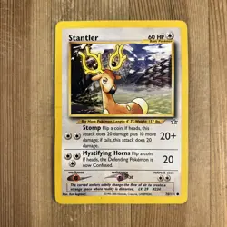 Stantler 76/111 Common Neo Genesis Unlimited Pokemon TCG Card WOTC DMG 2000 - Image 1