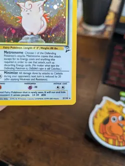 Pokemon TCG Clefable Holo Unlimited Rare Card Base Set 2, 5/130 - Swirl NM - Image 4