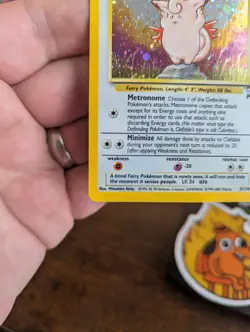 Pokemon TCG Clefable Holo Unlimited Rare Card Base Set 2, 5/130 - Swirl NM - Image 5