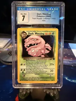 Dark Weezing Team Rocket 14/82 CGC Mint 9 Graded Vintage Pokemon TCG Card - Image 1