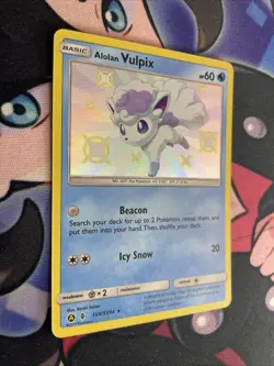 Alolan Vulpix SHINY SV8/SV94 Hidden Fates Holo Foil Pokemon Card Shiny Vault Nm - Image 2