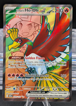 Pokemon Ethan's Ho-Oh EX 209/182 Destined Rivals TCG Ultra Rare Full Art Card - Image 1