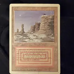 Magic: The Gathering Plateau Land Card Illustrated by Drew Tucker - Image 1